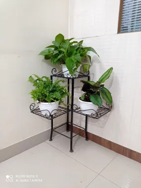 3 Pot Stand Square Corner