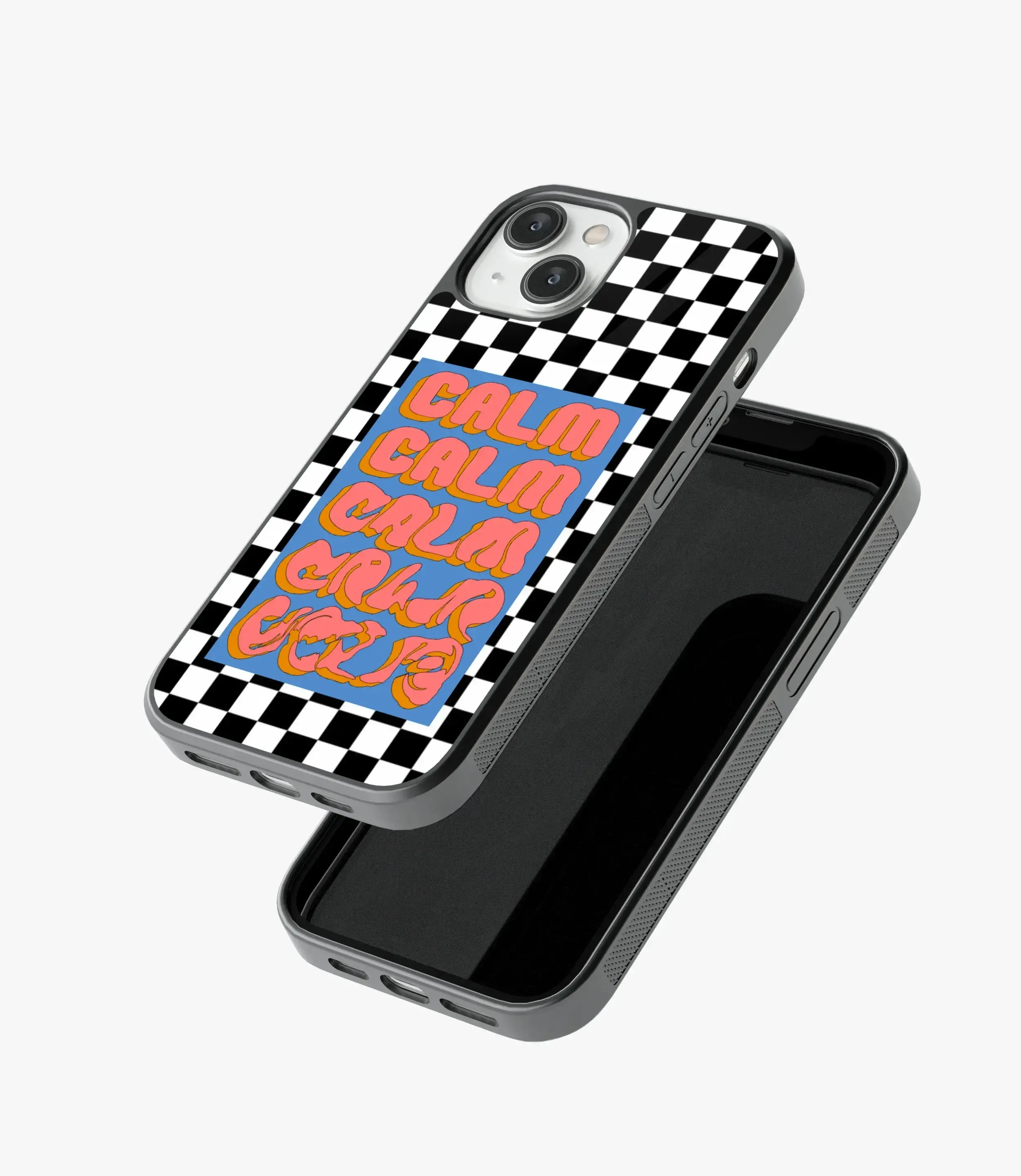 Checkered Calm Glass Case