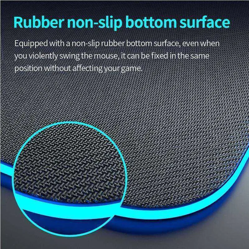 Computer Laptop Keyboard Non-Slip Wireless Oversized RGB Luminous Charging Mouse Pad