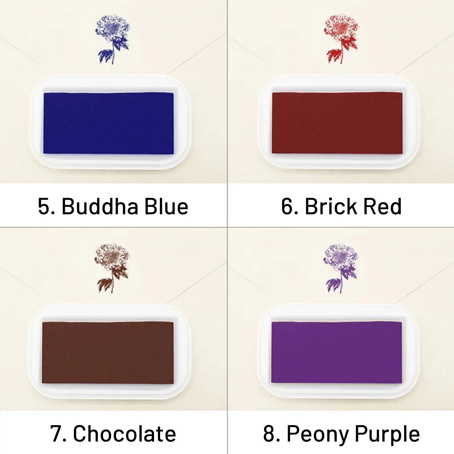 Custom Old Glory Address Wooden Rubber Stamp