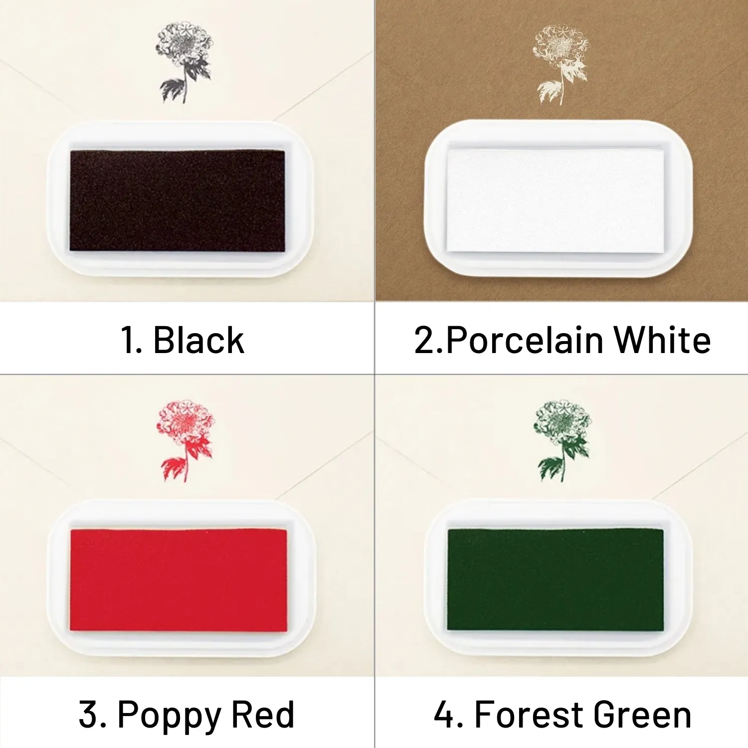 Custom Old Glory Address Wooden Rubber Stamp