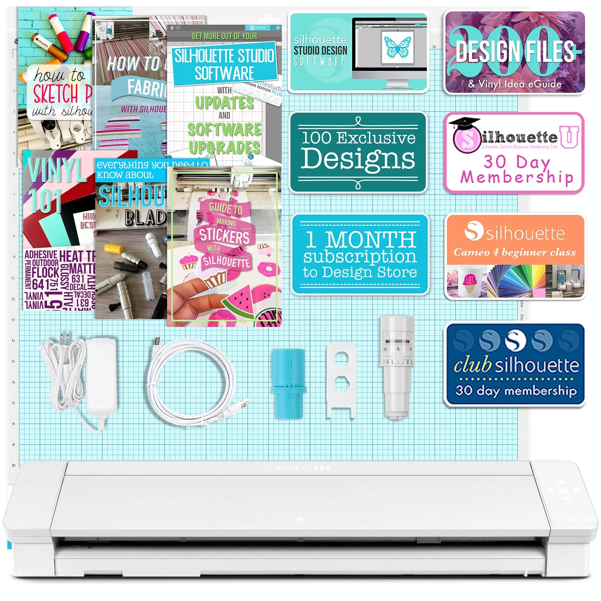 Epson PRO F570 Desktop 24" Sublimation Printer w/ Cameo 4 Pro 24" Vinyl Cutter