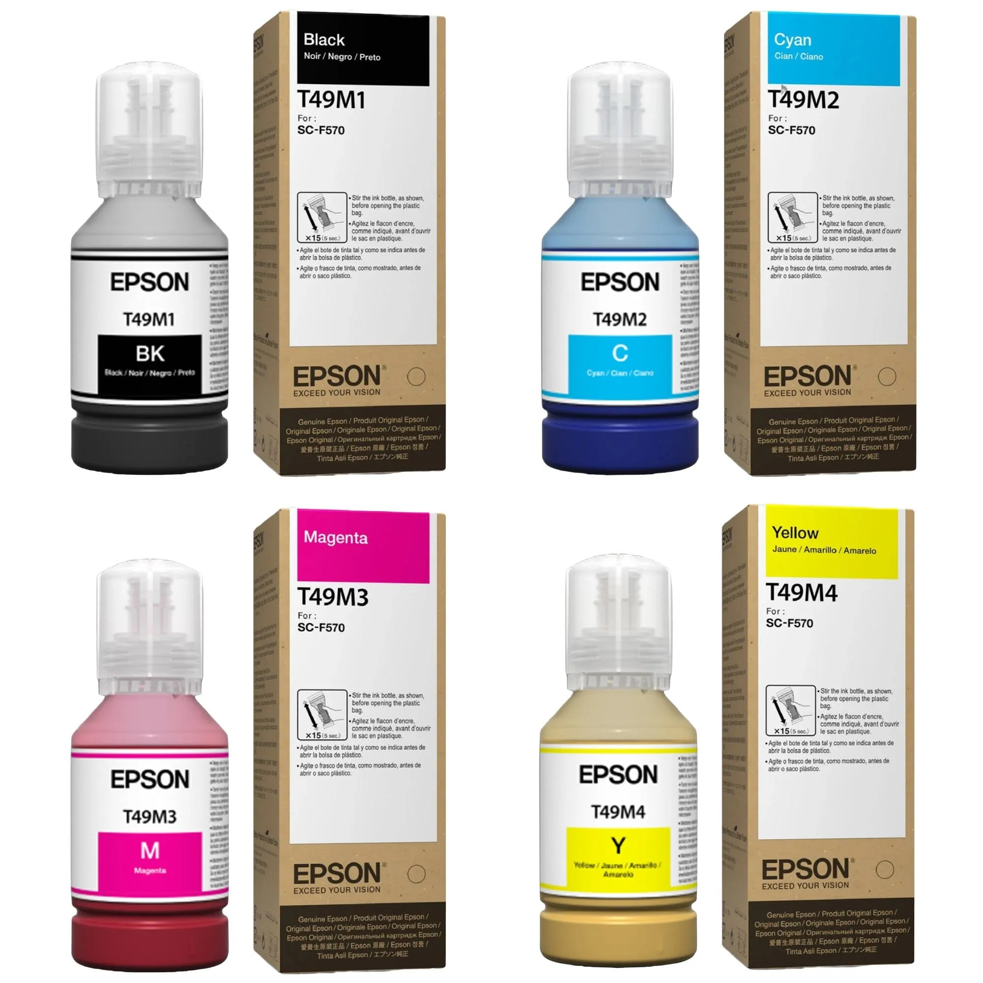 Epson SureColor F570 LITE 24" Dye Sublimation Printer Starter Bundle