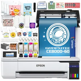 Epson SureColor F570 LITE 24" Sublimation Printer & Graphtec CE8000-60 Cutter