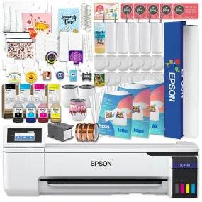 Epson SureColor F570 LITE 24" Sublimation Printer w/ Deluxe Paper Bundle & Blanks
