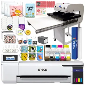 Epson SureColor F570 LITE 24" Sublimation Printer w/ Geo Knight DK32AP Heat Press