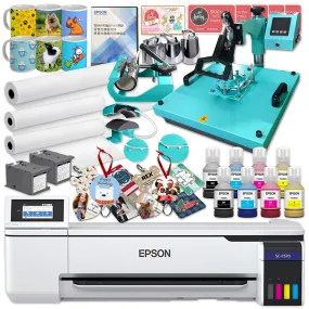 Epson SureColor PRO F570 24" Sublimation Printer w/ 15" x 15" 8-in-1 Heat Press