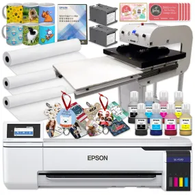 Epson SureColor PRO F570 24" Sublimation Printer w/ Geo Knight DK32AP Heat Press
