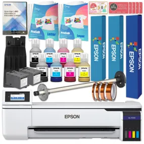Epson SureColor PRO F570 Desktop 24" Dye Sublimation Printer & Paper Bundle