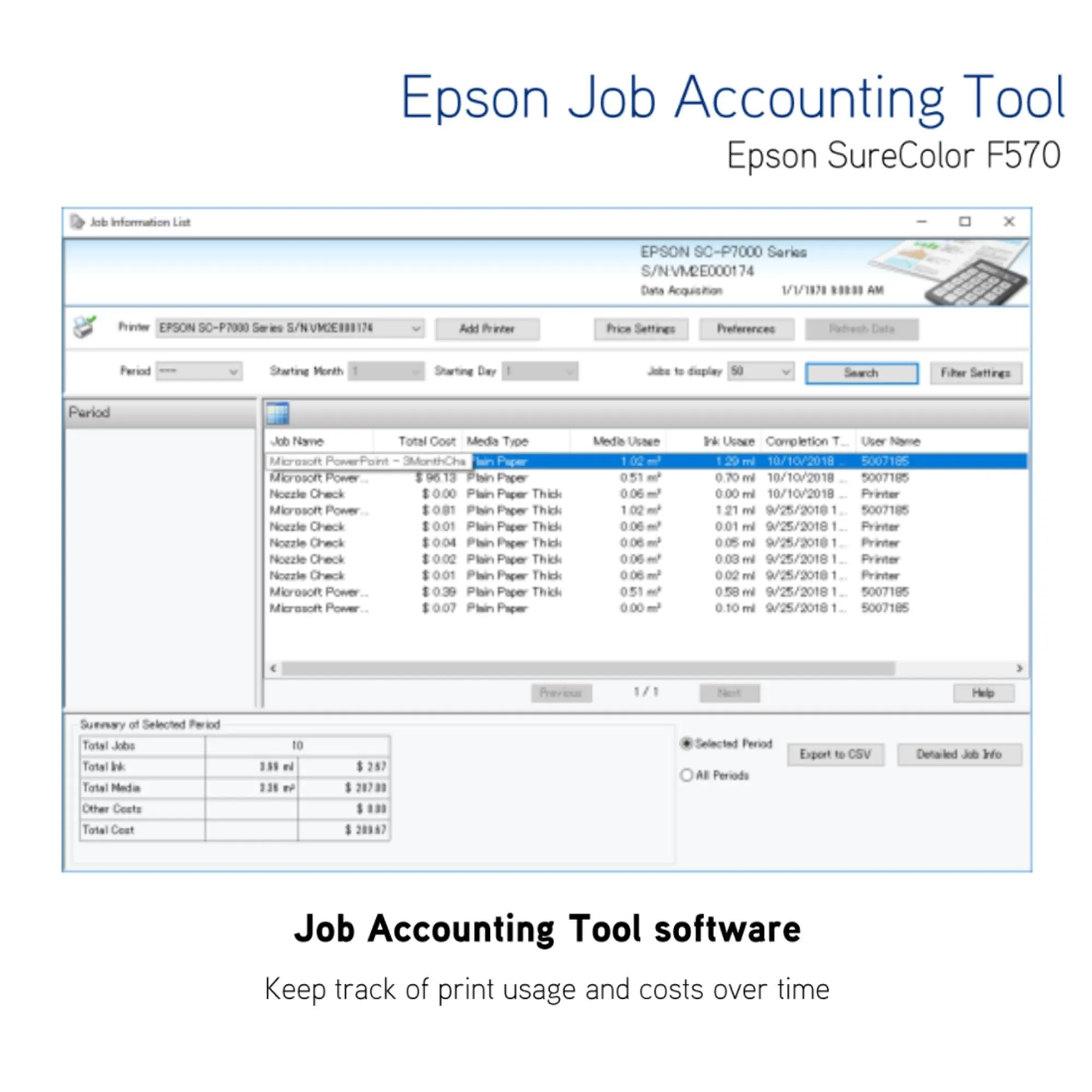 Epson SureColor PRO F570 Desktop 24" Dye Sublimation Printer