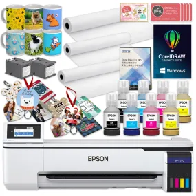 Epson SureColor PRO F570 Desktop 24" Sublimation Printer Bundle with CorelDRAW