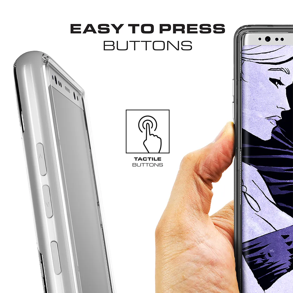 Galaxy Note 8 Case, Ghostek Cloak 3 Galaxy Note 8 Clear Transparent Bumper Case Note8 2017 | GOLD