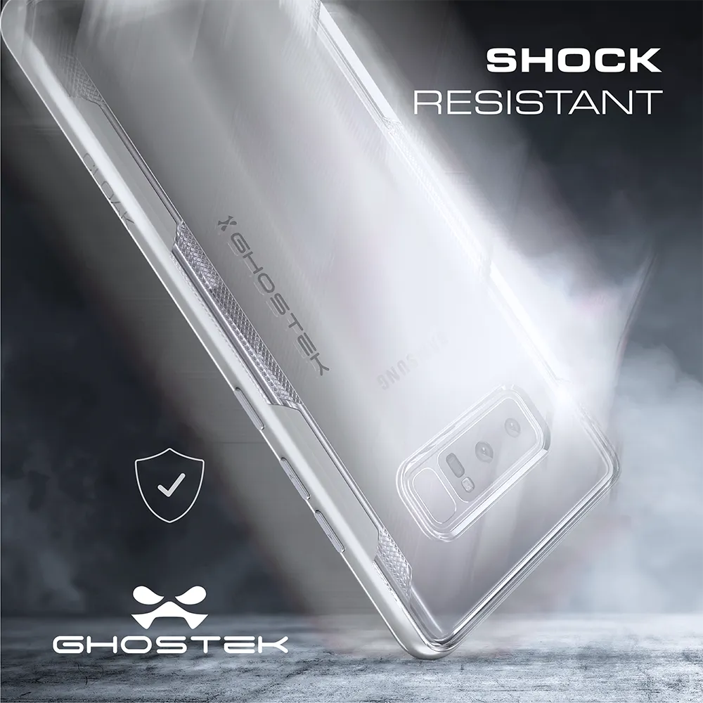 Galaxy Note 8 Case, Ghostek Cloak 3 Galaxy Note 8 Clear Transparent Bumper Case Note8 2017 | RED