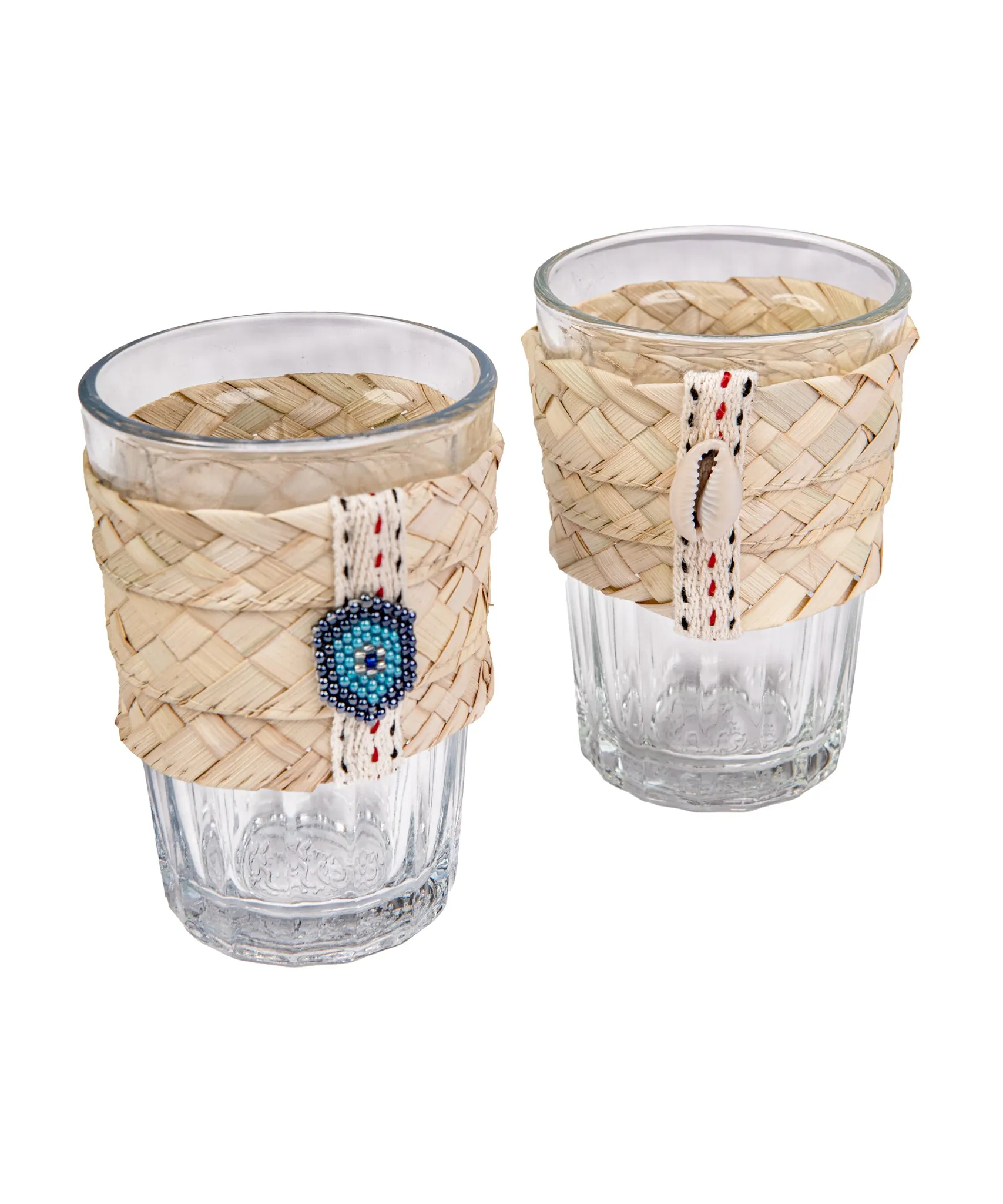 Glass with Straw Handle