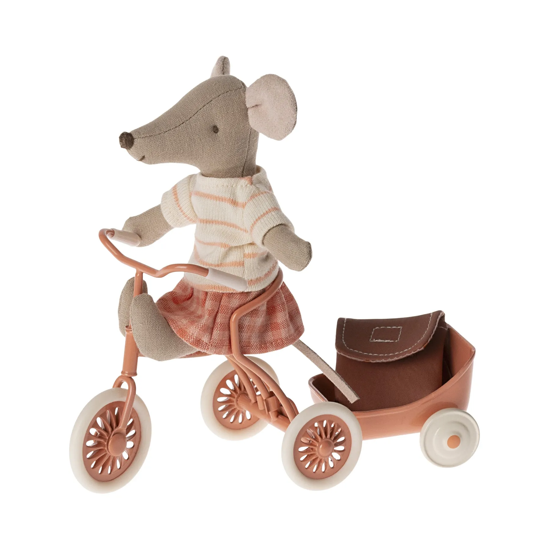 Maileg Tricycle, Mouse  - Coral