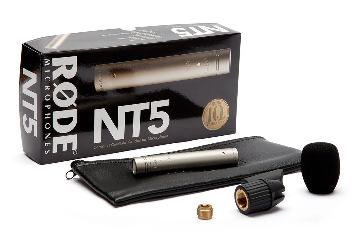 RODE NT5 Cardioid Studio Condenser Microphones (Single Microphone)