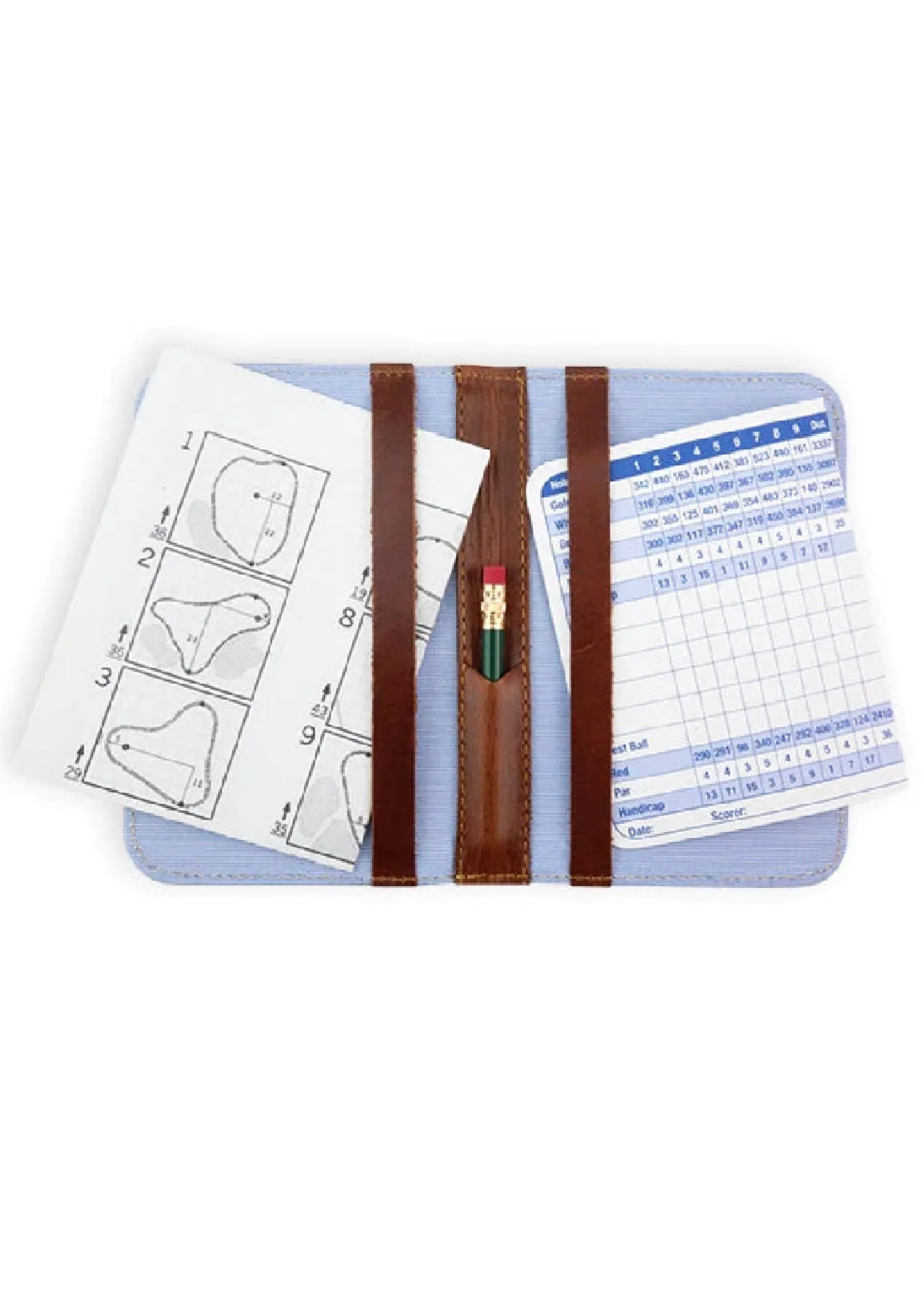 SHAMROCK NEEDLEPOINT SCORECARD HOLDER