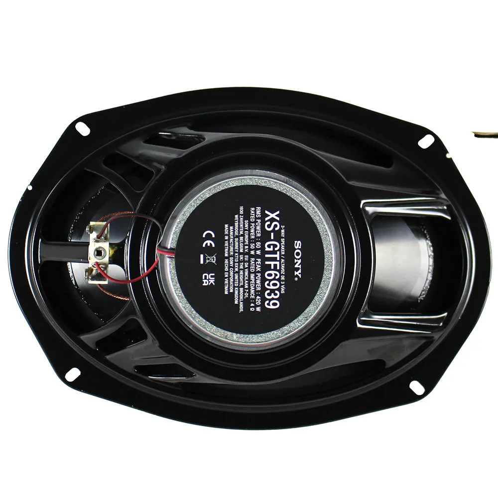 Sony Coaxial 6" x 9" 3-Way Speakers Pair 60W RMS 420W Peak XS GTF6939