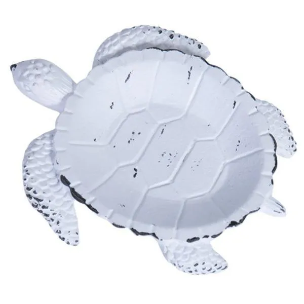 White Pewter Turtle Trinket Holder