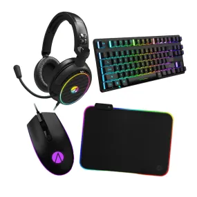 X Rocker 4-in-1 RGB Gaming Bundle - Keyboard, Mouse, Mouse Pad   Headset